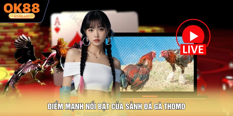 Điểm mạnh nổi bật của sảnh đá gà Thomo